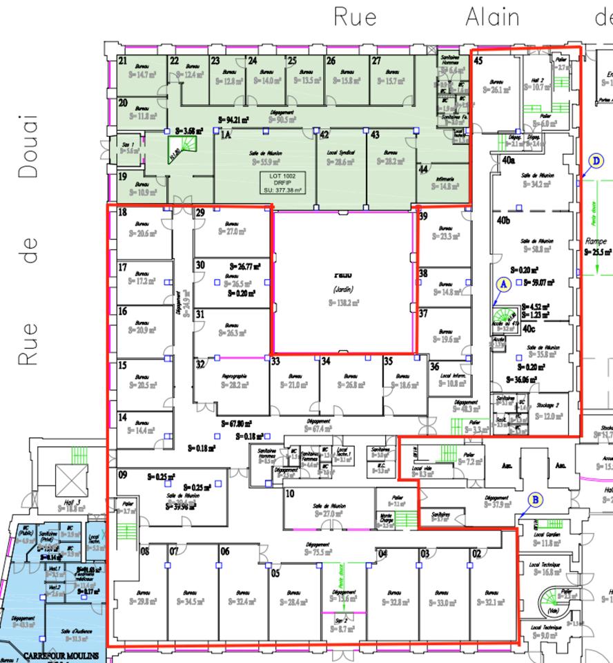 Bureau Lille 1218m² Location bureau Lille Nord OLBUR2428684 2